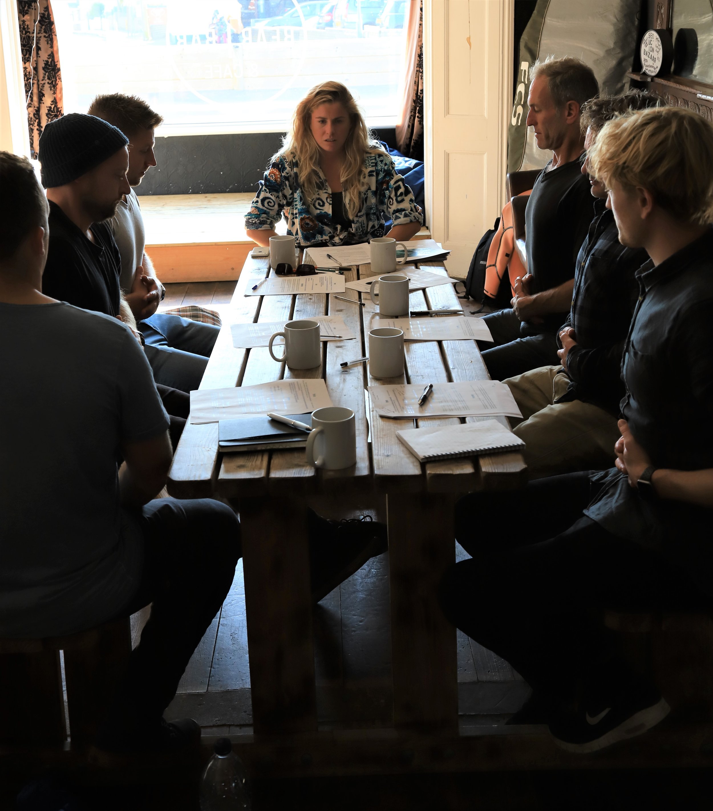 Katy Griffin delivering stress management course for Thera-Sea